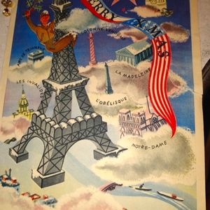 Vintage Army Christmas postcard